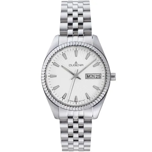 Dugena Damen-Armbanduhr Venetia 4461122, Quarz, Edelstahl, Saphirglas - Elegante Armbanduhr für Damen mit 10 bar Wasserdichtigkeit, präzisem Quarzwerk und edlem Saphirglas – ein stilvoller Alltagsbegleiter.