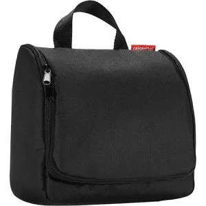 reisenthel Toiletbag Kulturbeutel - Schminktasche in Schwarz - Praktischer Kulturbeutel mit 23 cm Breite, ideal für Reisen. Aus hochwertigem Cotton-Kalmuck, bietet Platz für deine Beauty Essentials.