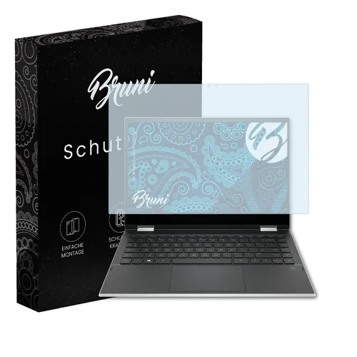 Bruni 2x Folie für HP Pavilion x360 14-dw0544ng Schutzfolie Displayschutzfolie