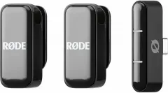 RODE Wireless Micro, schwarz – Digitales Drahtlos-Mikrofonsystem - Mikrofone für kristallklare Audioqualität bis 100 m, ideal für Podcasts und Handyanschluss über USB-C. Ultra-kompakt mit Plug&Play und 7 Stunden Akkulaufzeit.