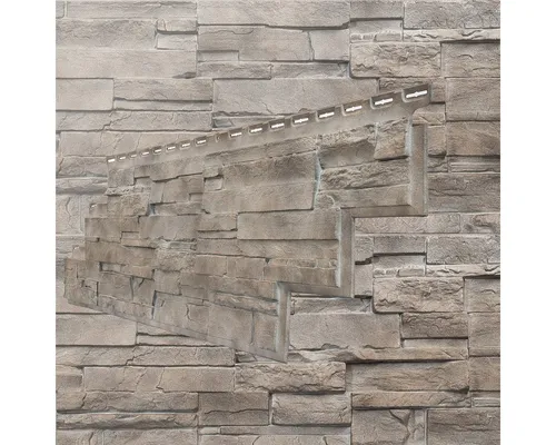 Wandverkleidung NovikStone DS Platte 105x33cm – 10 St. Schichtstein Flint - Wandverkleidung aus Spezialpolymer, ideal für Innen- und Außenbereiche. Wetterfest, UV-beständig und mit 25 Jahren Herstellergarantie – für einen modernen Look!
