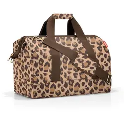 reisenthel Reisetasche allrounder L Leo macchiato - elegante Sport- und Reisetasche, nachhaltig aus PET-Flaschen, mit mühelos öffnender Doktortaschen-Konstruktion und sechs Einsteckfächern