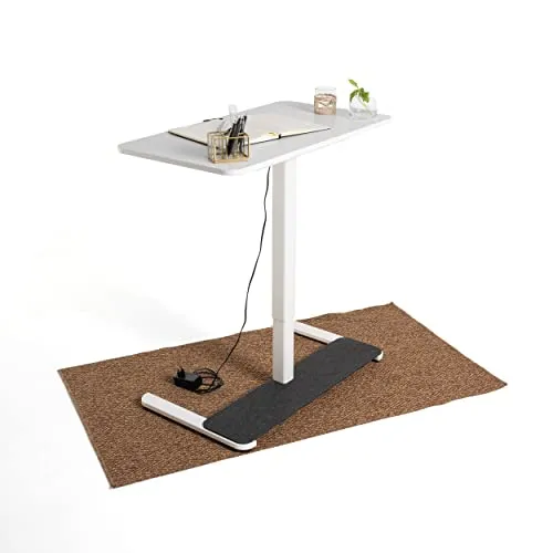 Yaasa Desk One Stehpult - Elektrisch höhenverstellbar - Schreibtisch, 91x51 cm, ideal für kleine Räume, moderne Design und 5 Jahre Garantie. Perfekt für Homeoffice mit smarter Höhenverstellung von 70 bis 120 cm.