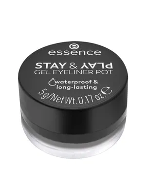 essence STAY & PLAY Eyeliner 01 Black 5 g - Präziser Liquid & Gel Eyeliner für Damen in 5 g. Verleihen Sie Ihren Augen Intensität mit einer einfachen Anwendung für ein perfektes Make-up, das lange hält. Ideal für jeden Anlass!