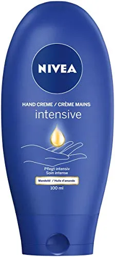 NIVEA Intensive Care Hand Creme im 1er Pack (1 x 100 ml), Handpflege Creme mit dem Duft der NIVEA Creme, reichhaltige Hautcreme mit Mandelöl, 84695