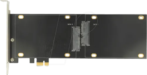 DELOCK 90348 - PCIe x1 Karte mit 2x SATA HDD/SSD - Erweitern Sie Ihren PC mit dieser PCI Express Karte für zwei 2.5'' SATA SSDs/HDDs, ideal für schnellen Datenzugriff und Bootfähigkeit.
