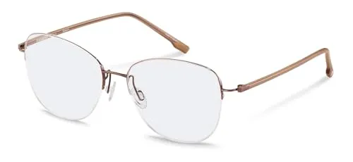 Rodenstock Brillengestell (Model R7141) für Damen, Quadratisch, gefertigt aus Titanium (inklusive Brillenetui)