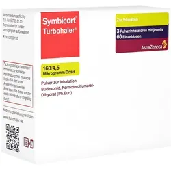 SYMBICORT Turbohaler 160/4,5 μg/Dosis 60 ED 180 Sp