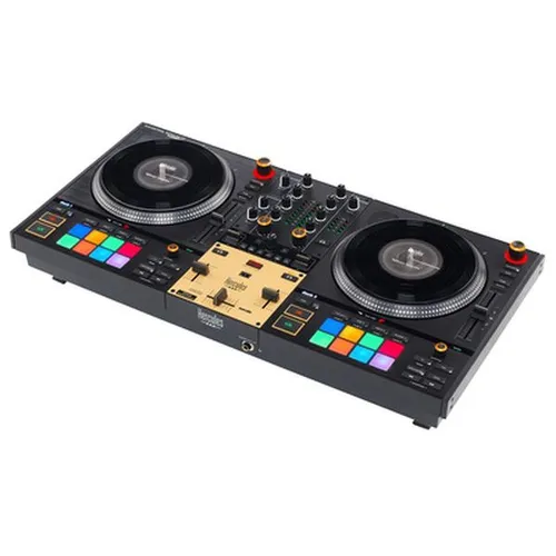 Hercules DJControl Inpulse T7 Premium Edition - DJ-Controller mit 2 motorbetriebenen Plattentellern, ideal für Vinyl-DJing. Perfekt für unterwegs – leicht und inklusive Transportkoffer sowie Zubehör.