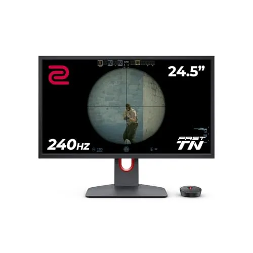 BenQ ZOWIE XL2540K Gaming-Monitor - Gaming-Monitor mit 240 Hz und 24,5 Zoll für E-Sports. Ideal für LAN-Events mit anpassbarem Standfuß und Kompatibilität zu Xbox Series X und PS5.