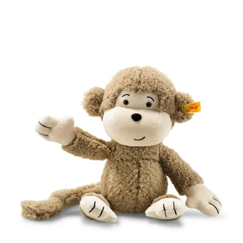 Steiff Kuscheltier Brownie Affe - Stofftier & Teddybären, 30 cm großer, weicher Affe aus hochwertigem Plüsch, ideal als treuer Spielkamerad für Kinder jeden Alters.
