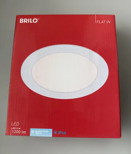 Briloner Einbaustrahler LED Panel Weiß 12W 4000K 1200lm Decken-Spot Ø170mm