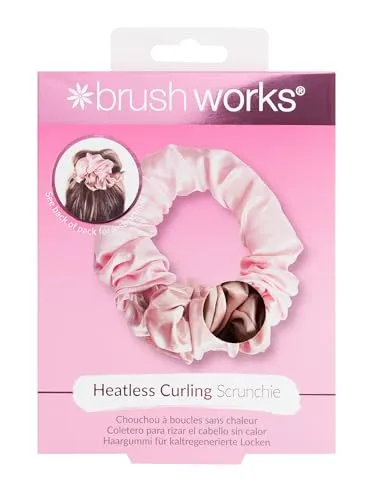 Brushworks Heatless Curling Scrunchie für Locken – 1 St. - Innovativer Haargummi für sanfte Locken ohne Hitze. Ideal für einfaches Styling und schonend zum Haar, hinterlässt keine Rückstände. Perfekt für die tägliche Anwendung.