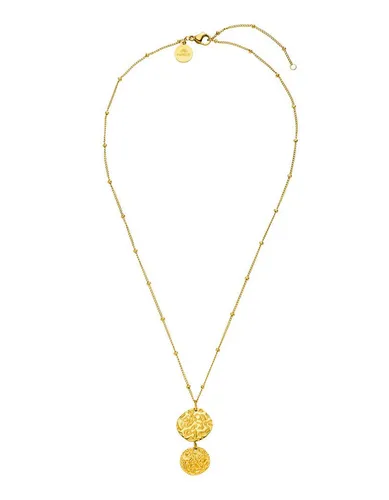 Purelei Gliederkette Malihini Coin – Eleganter Schmuck - Edelstahlkette mit verstellbarer Länge, verziert mit einem stilvollen Coin-Anhänger. Perfekt kombinierbar und ein echter Hingucker für jedes Outfit.