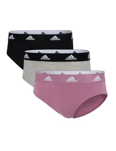 adidas Damen Bikini (3PK) -Sport Active Comfort Cotton G-String, 934 Assorted, XS (3er Pack)