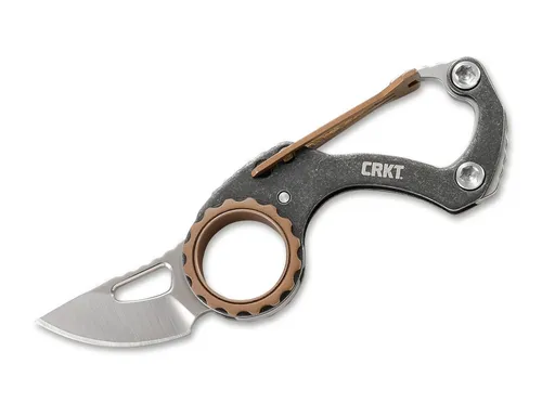 CRKT Compano Tool – Mini Taschenmesser mit Karabinerfunktion - Taschenmesser mit einer kompakten Länge von nur 11,6 cm, ideal für unterwegs. Mit Karabinerfunktion für vielseitigen Einsatz und praktisches Tragen.