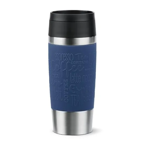 Emsa N20203 Travel Mug Classic 0,36L - Isolierbecher mit Komfort-Schraubverschluss - Thermobehälter mit 100% dichtem Design, hält Getränke 4h heiß und 8h kalt. Ideal für unterwegs mit 360°-Trinköffnung und spülmaschinenfestem Material.
