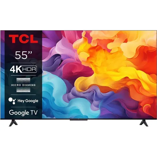 TCL 55V6B 55 Zoll - 4K Ultra HD Smart TV mit HDR, Dolby Audio für ein kinoreifes Klangerlebnis und beeindruckende Bildqualität