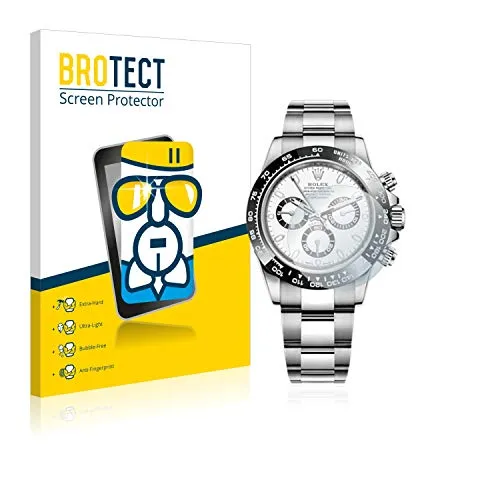 BROTECT Schutzglas für Rolex Cosmograph Daytona (40 mm) Schutzfolie Panzer Folie Glas [Extrem Kratzfest 9H, Anti-Fingerprint, Ultra-Transparent]