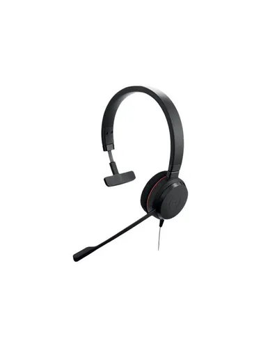Jabra Evolve 20 SE - USB-A/USB-C Mono Headset - Headset mit Noise-Cancelling-Mikrofon für klare Kommunikation und passive Geräuschunterdrückung, ideal für produktives Arbeiten in offenen Büros.