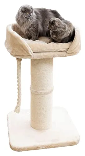 Kerbl Pet Kratzbaum Toni XL - Aktivitätskratzbaum für Maine Coon Katzen, stabiler Katzenbaum mit extra dicker Säule und komfortablem Liegebett für gemütliche Ruhezeiten.