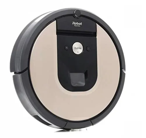 IROBOT ROOMBA 976 - Leistungsstarker Saugroboter - Saugroboter IROBOT ROOMBA 976 ohne Beutel, in stilvollem Beige und Schwarz, mit einer großen Staubaufnahme von 0,6 l für effiziente Reinigung.
