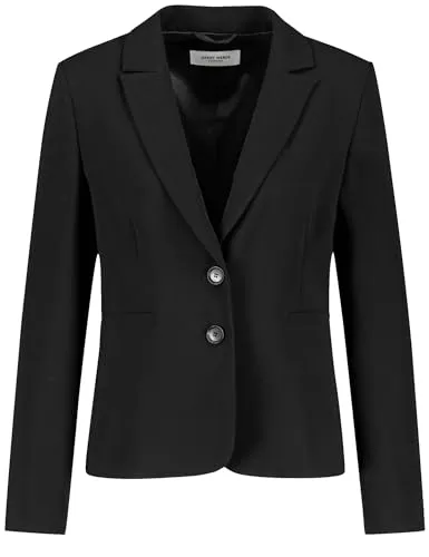 Gerry Weber Blazer Langarm - Eleganter Gerry Weber Damen Blazer mit Reverskragen und zwei Knöpfen, ideal für schicke Anlässe oder das Büro.