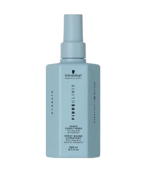 Schwarzkopf Fibre Clinix Hydrate Spray Conditioner 200ml - Conditioner für trockenes Haar, spendet intensive Feuchtigkeit, verbessert Kämmbarkeit und bietet Hitzeschutz bis 230°C für geschmeidiges, glänzendes Haar.