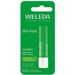 Weleda Skin Food Lip Balm, 4,8g - Intensive Lippenpflege für trockene Lippen. Der vegane Lip Balm mit bewährter Phyto Infusion spendet Feuchtigkeit und sorgt für geschmeidige Lippen – ideal für die tägliche Anwendung.