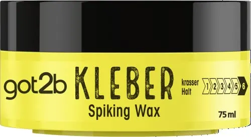 Schwarzkopf got2b Kleber Spiking Wax 75ml - Ultra starkes Haarwachs für formbare Styles. Ideal für kreative Looks und perfekten Halt. Für alle Haartypen geeignet. Perfekt für den täglichen Einsatz.