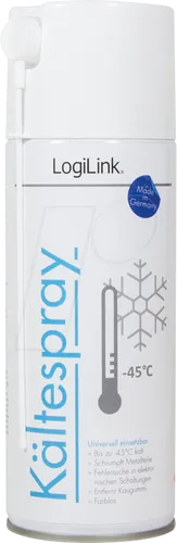 LOGILINK RP0014 Kältespray 400 ml - Praktisches Kältespray für Elektronik und enge Passungen. Ideal zum Entfernen von Kaugummi und zur Fehlersuche in Schaltungen. Schnelle Anwendung für präzise Ergebnisse.