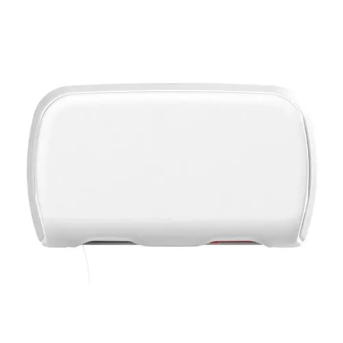 ReinigungsBerater Toilettenpapierspender aus weißem Kunststoff für 2 Rollen - Praktischer Toilettenpapierspender für zwei Rollen mit Sichtfenster. Robustes, schlagfestes Design und abschließbar für mehr Sicherheit. Ideal für alle gängigen Kleinrollen.