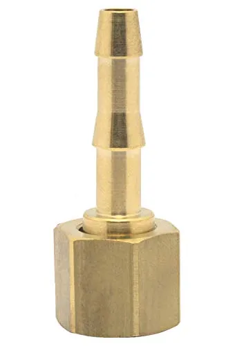 Elmag 42362 Druckluft-Schlauchtülle mit Überwurfmutter | Innengewinde 1/4 Zoll | für 9mm Schlauch
