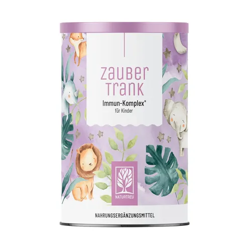 Multivitamin Kinder Immun Komplex Pulver - NATURTREU® - Nahrungsergänzungsmittel zur Unterstützung des Immunsystems, glutenfrei und vegan, ideal für das allgemeine Wohlbefinden von Kindern.