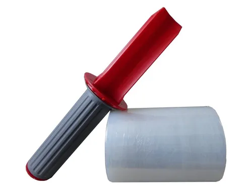 Rollen Mini Stretchfolie 100mm x 150m 20my + Abroller 2