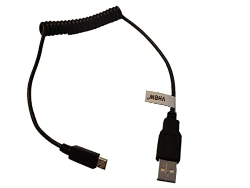 vhbw Micro-USB Kabel (USB A auf Micro USB) kompatibel mit Sony Cybershot DSC-HX90, DSC-HX80, DSC-HX60V, DSC-HX60 - USB Datenkabel, 100 cm Schwarz