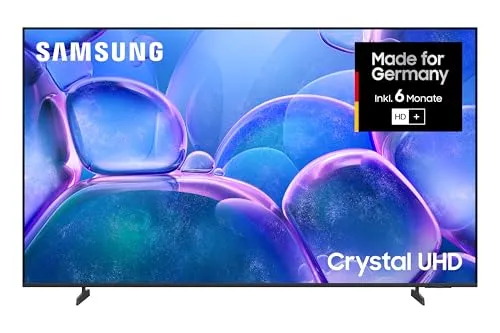 Samsung GU65U7099FU 65 Zoll 4K Smart-TV - Fernseher mit 163 cm (65 Zoll), Crystal UHD, Q-Symphony und Dolby Surround Sound für ein beeindruckendes Fernseherlebnis.