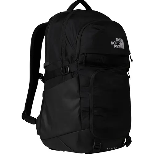 The North Face Router Tagesrucksack TNF Black - Robuster Rucksack mit 40 Liter Volumen, ideal für Pendler und Fitness-Enthusiasten. Aus recyceltem Material und mit komfortablem FlexVentTM Tragesystem für optimalen Tragekomfort.