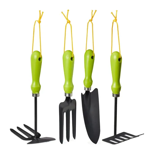 Ergonomisches Gartenwerkzeug Set 4-teilig - Praktisches 4-teiliges Set aus leichten, ergonomischen Gartengeräten. Ideal für die Pflege Ihres Gartens mit geprüfter Qualität und einfacher Handhabung.