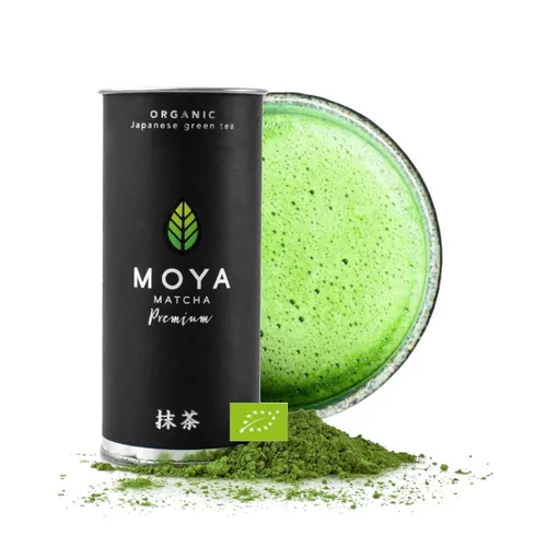 Moya Matcha Bio Tee Pulver Grün 30g Premium Zeremonie Qualität Organisch Grüntee