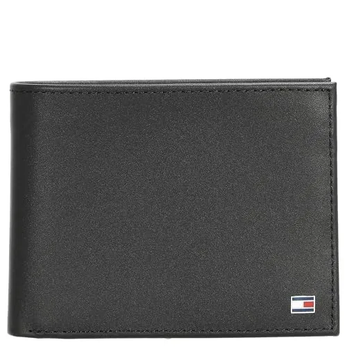 Tommy Hilfiger ETON CC FLAP AND COIN POCKET Geldbörse - Herren-Geldbörse aus hochwertigem Leder mit praktischen Fächern für Geldscheine, Karten und Münzen. Stilvolles Design mit Tommy Hilfiger Logo, ideal für modebewusste Männer.