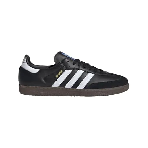adidas Herren Samba OG Gymnastikschuhe, Schwarz (Negbás/Ftwbla/Gum5 000), 36 EU - Herren-Sneaker mit gepolstertem Eingang für ultimativen Komfort und dämpfender Zwischensohle für optimale Unterstützung beim Sport.
