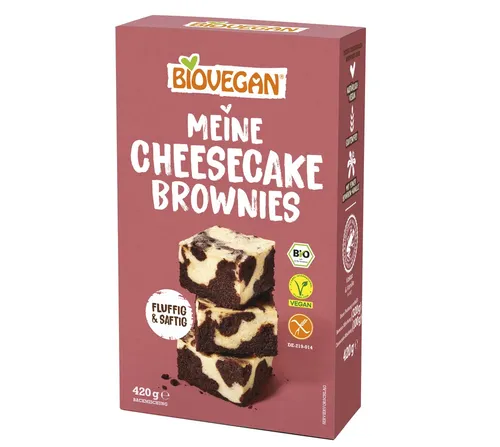  BIOVEGAN Meine Cheesecake Brownies 6x 420g 12,30 EUR/kg