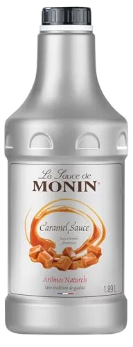 Monin Karamell Soße 1,89l - Sirup für Kaffeegetränke mit intensivem Karamellaroma, ideal für Gastronomie und vielseitig einsetzbar in Karamell Macchiato, Milchshakes und mehr.