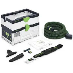 Festool Akku-Absaugmobil CTLC SYS I-Basic CLEANTEC - Nass-/Trockensauger für maximale Mobilität und Unabhängigkeit ohne Steckdose. Mit 36 V-Turbine und Bluetooth-Fernbedienung für staubfreies Arbeiten.