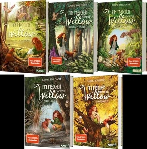 Ein Mädchen namens Willow - Komplettset Band 1-5 mit Postkarten - Bücher, spannende Buchreihe über Willow mit exklusivem Postkartenset für Fans und Sammler.
