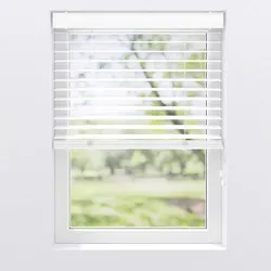 Jalousie Weiß Kunststoff Holzoptik 60x130 cm - Weiße Jalousie aus Kunststoff in Holzoptik, 60x130 cm. Die Länge ist universell einstellbar, ideal für individuelle Anpassungen. Perfekt für stilvolle Wohnräume.