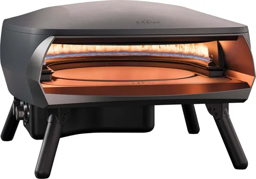 Witt ETNA Pizzaofen für 1 Pizza, Schwarz, 40,5 cm, 500 °C - Der Witt Pizzaofen ETNA bietet einen rotierenden Pizzastein für gleichmäßige Backergebnisse und ist ideal für den Außenbereich. Mit 9200 W Leistung und maximal 500 °C für perfekte Pizzen.