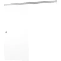 inova Holzschiebetür Weiß 900 x 2150 mm mit Softclose Komplettset - Praktische Holzschiebetür für platzsparende Einbausituationen. Mit Softclose-Funktion für sanftes Schließen und einfache Montage dank vollständigem Zubehör. Ideal für eine ansprechende Raumgestaltung.