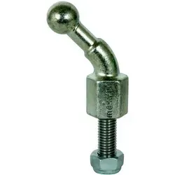 Dehn KFP 20 W45 M16 45SSM Kugelfestpunkt - Abgewinkelt & Sicher - Zubehör für Erdungsmaterial, 45° abgewinkelt mit Gewindebolzen und selbstsichernder Mutter für zuverlässige Erdungsanschlüsse nach DIN VDE.
